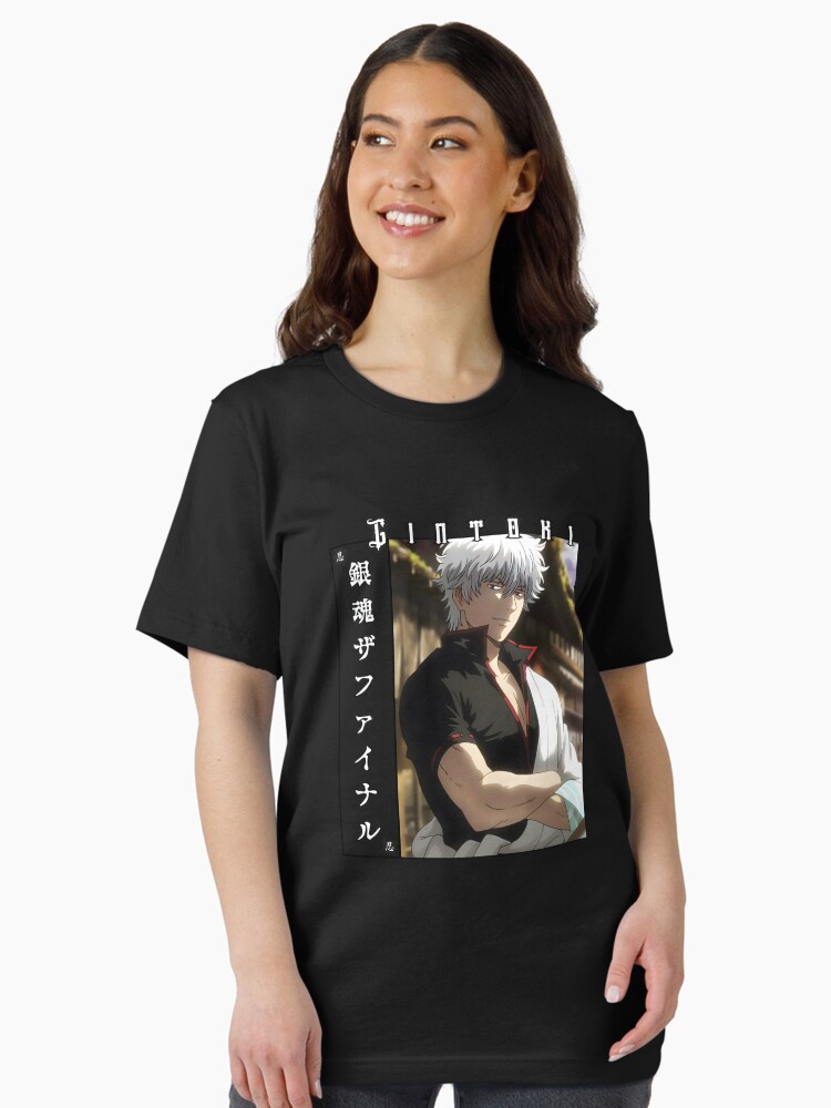 Rebel Samurai Warrior – Silver-Haired Anime Unisex T-Shirt