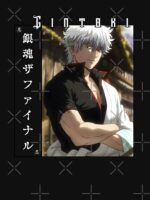 Rebel Samurai Warrior – Silver-Haired Anime Unisex T-Shirt