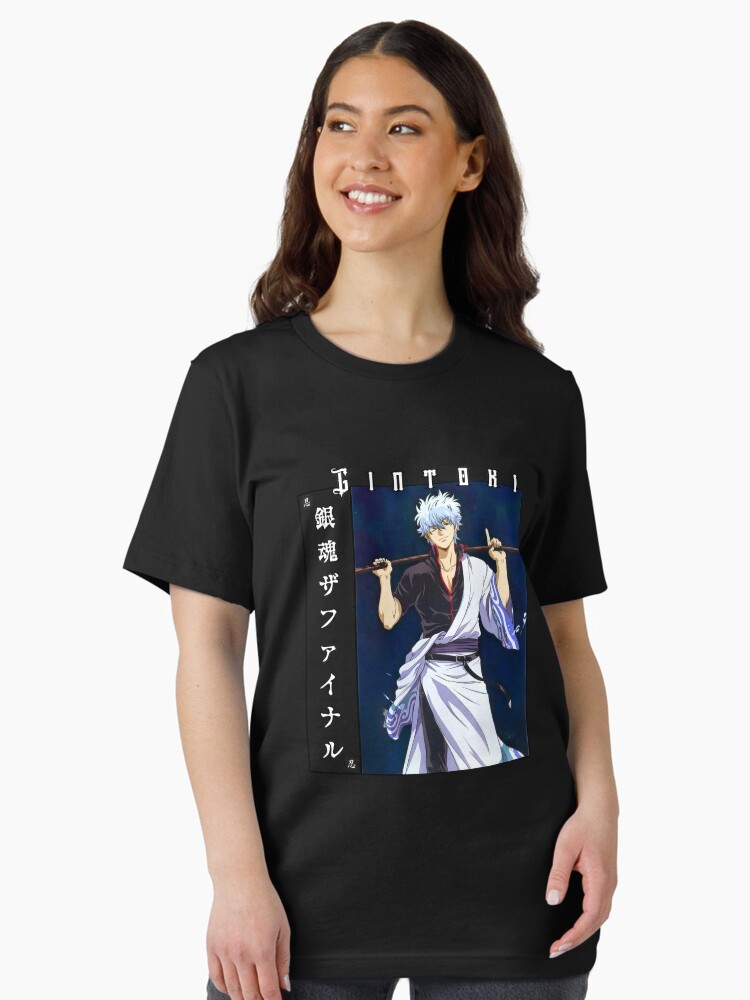 Rebel Samurai Warrior – Silver-Haired Anime Unisex T-Shirt