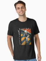 Rebel Samurai Warrior – Silver-Haired Anime Unisex T-Shirt