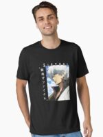 Rebel Samurai Warrior – Silver-Haired Anime Unisex T-Shirt