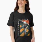Rebel Samurai Warrior – Silver-Haired Anime Unisex T-Shirt