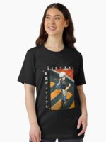 Rebel Samurai Warrior – Silver-Haired Anime Unisex T-Shirt