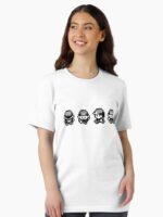 Red and Friends (Gray version) - Gameboy Character - Retro pixel art Unisex T-Shirt - Image 2