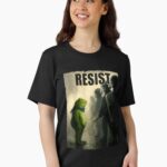 Resist Portland Frog Protest,Anti ICE Anti Fascism Vintage Activist , Resistance Unisex T-Shirt