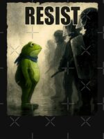 Resist Portland Frog Protest,Anti ICE Anti Fascism Vintage Activist , Resistance Unisex T-Shirt - Image 7