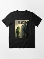 Resist Portland Frog Protest,Anti ICE Anti Fascism Vintage Activist , Resistance Unisex T-Shirt - Image 3