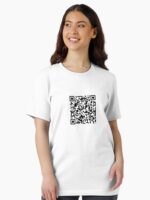 Rick Roll QR Unisex T-Shirt - Image 2
