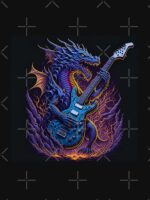 ROCK THE DRAGON: Dragon Playing an Electric Guitar! Unisex T-Shirt