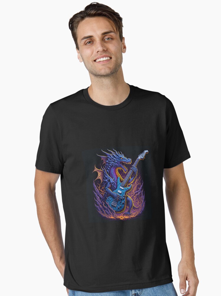 ROCK THE DRAGON: Dragon Playing an Electric Guitar! Unisex T-Shirt