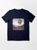 Rootin shootin but mostly tootin cowboy raccoon word art Unisex T-Shirt - Image 3