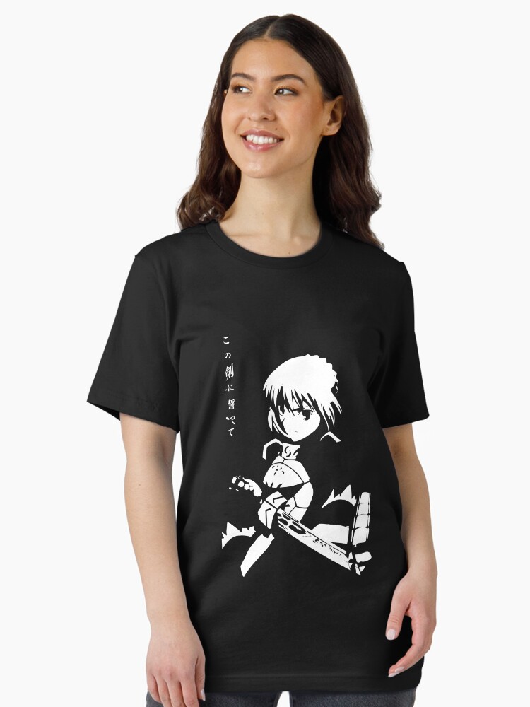 Saber Fate stay night Anime Fan art Unisex T-Shirt