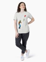 Sad Zombie with Balloon Unisex T-Shirt - Image 4