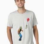 Sad Zombie with Balloon Unisex T-Shirt