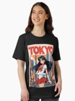 Sailor Mars Vintage Travel Poster in Tokyo Unisex T-Shirt
