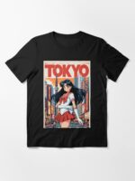 Sailor Mars Vintage Travel Poster in Tokyo Unisex T-Shirt