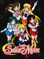 Sailor Moon and Guardians Anime Group Art Unisex T-Shirt