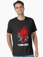 Samurai Japanese Gaming 2077 Art Game Style Unisex T-Shirt