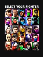 Select Your Fighter UMK3 Mortal Kombat Black-Navy for Men-Women Unisex T-Shirt - Image 7