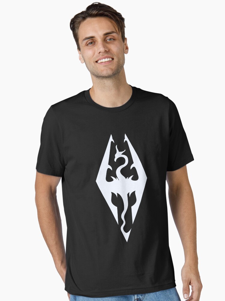 skyrim-symbol-white-blue-color-unisex-t-shirt-28fc4a90-048689520656 Skyrim Symbol White Blue Color Unisex T-Shirt - Image 1