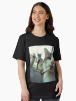 Smoking Cats Meme Unisex T-Shirt