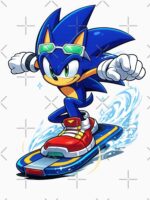 Sonic Hoverboard Speed Ride Unisex T-Shirt