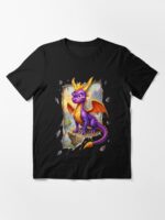 Spyro the Dragon: Bursting Through Reality 3D Illusion Unisex T-Shirt - Image 3