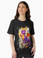 Spyro the Dragon: Bursting Through Reality 3D Illusion Unisex T-Shirt - Image 2