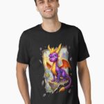 Spyro the Dragon: Bursting Through Reality 3D Illusion Unisex T-Shirt