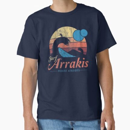 Visit Arrakis - Vintage Distressed Surf - Dune - Sci Fi Classic T-Shirt