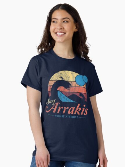 Visit Arrakis - Vintage Distressed Surf - Dune - Sci Fi Classic T-Shirt