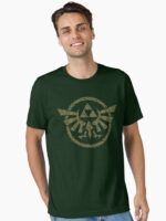 The Legend of Zelda Tribal Triforce Gold Hyrule Front & Back Essential T-Shirt