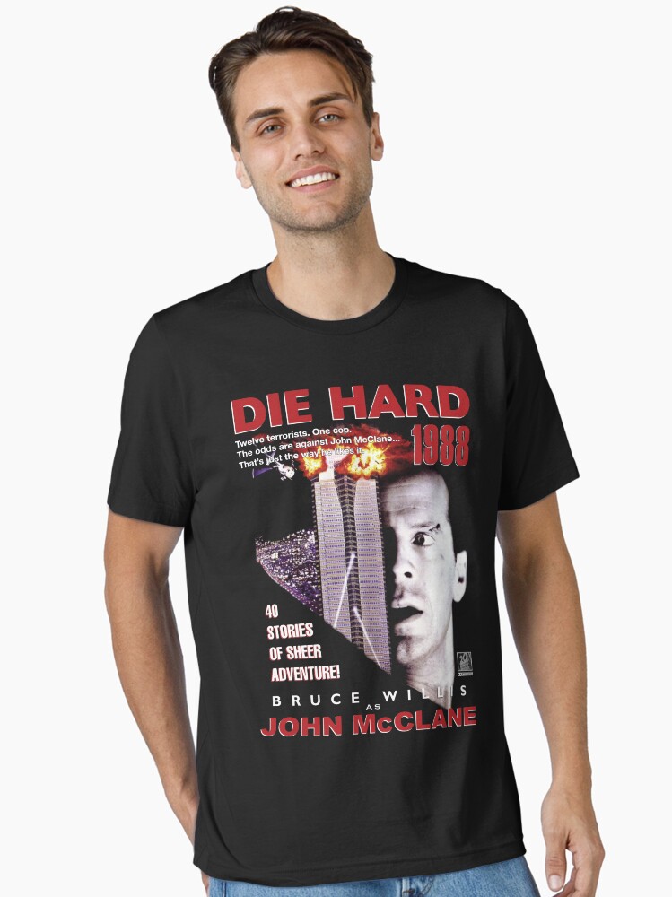 Die Hard Retro Movie Montage Essential T-Shirt