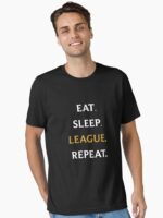 Eat Sleep League Repeat Gamer Life LoL Essential T-Shirt