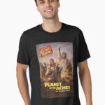 Filmed in RetroVision: Planet of the Aches – Retro Sci-Fi Birthday Parody Essential T-Shirt