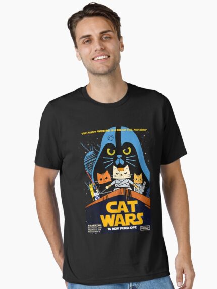 Cat Wars: Movie Parody Essential T-Shirt
