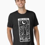 Mothman x Moon - White Lines Essential T-Shirt