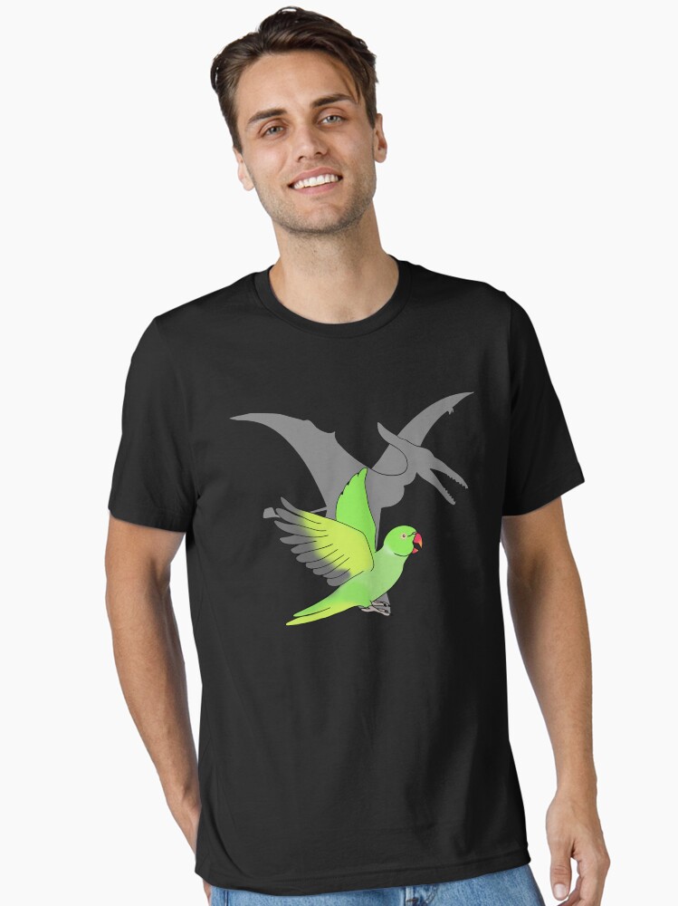 Pterodactyl Green Indian Ringneck Essential T-Shirt