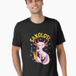 Saxolotl Sax Playing Axolotl Pun Walking Fish Essential T-Shirt