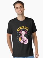 Saxolotl Sax Playing Axolotl Pun Walking Fish Essential T-Shirt