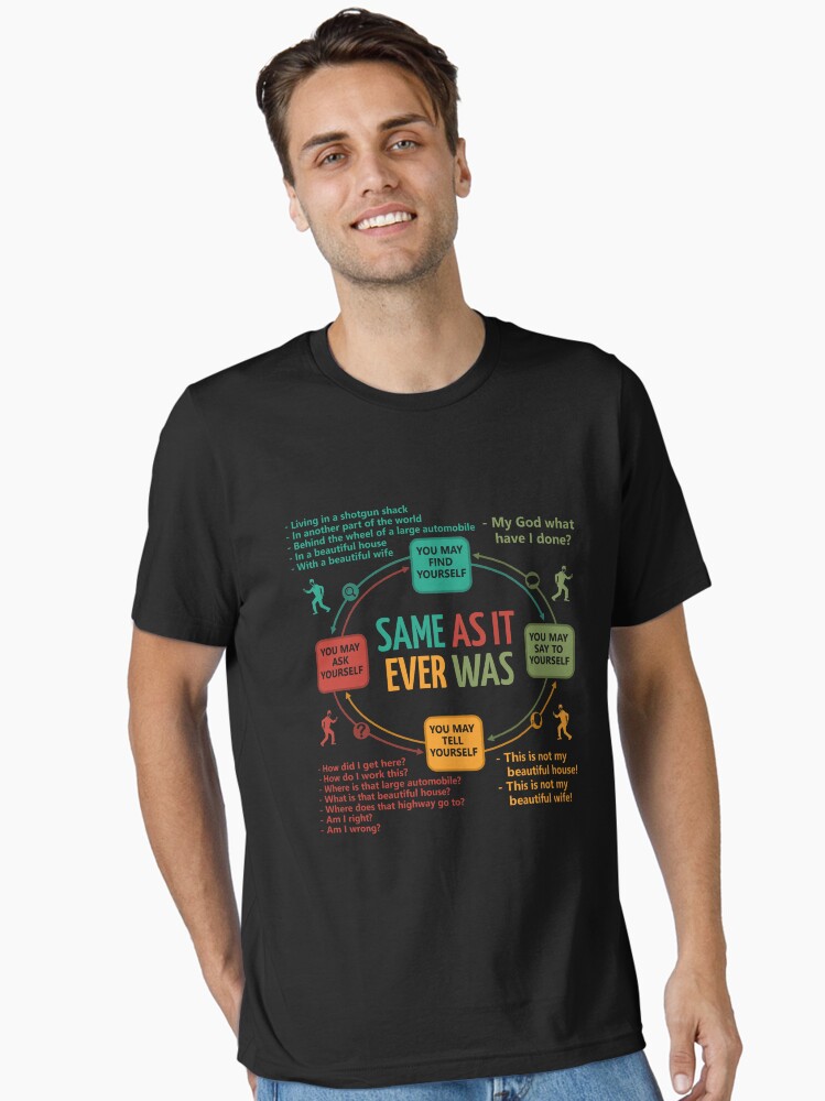 Talking Heads Once In A Lifetime Circular Flowchart Essential T-Shirt