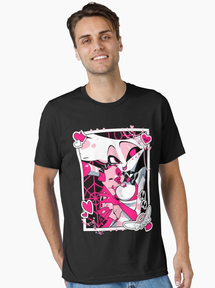 Angel Dust and Fat Nugget Selfie - Hazbin Hotel Essential T-Shirt