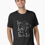 Black Labrador Retriever Gift Idea Black Lab Essential T-Shirt