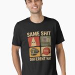Same Sht Different Hat Funny Anti Trump Essential T-Shirt