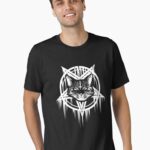Satanic Black Metal Cat CATAN 666 Essential T-Shirt