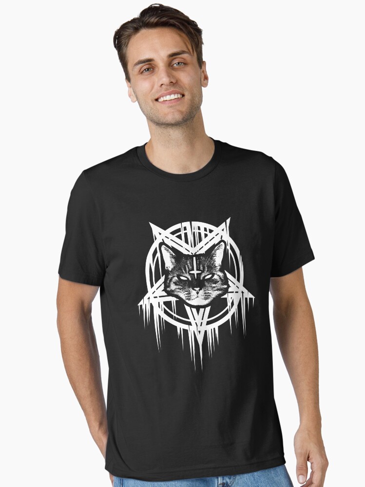 Satanic Black Metal Cat CATAN 666 Essential T-Shirt