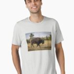 American Bison in Field Essential T-Shirt