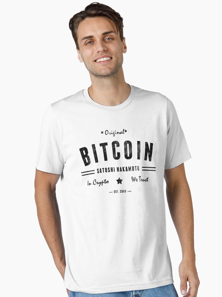 Bitcoin Original Satoshi BTC Crypto Logo Essential T-Shirt
