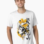 Japanese Samurai Geisha Mask Colorful Modern Urban Style Essential T-Shirt