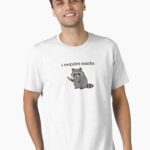 I Require Snacks Funny Raccoon Essential T-Shirt